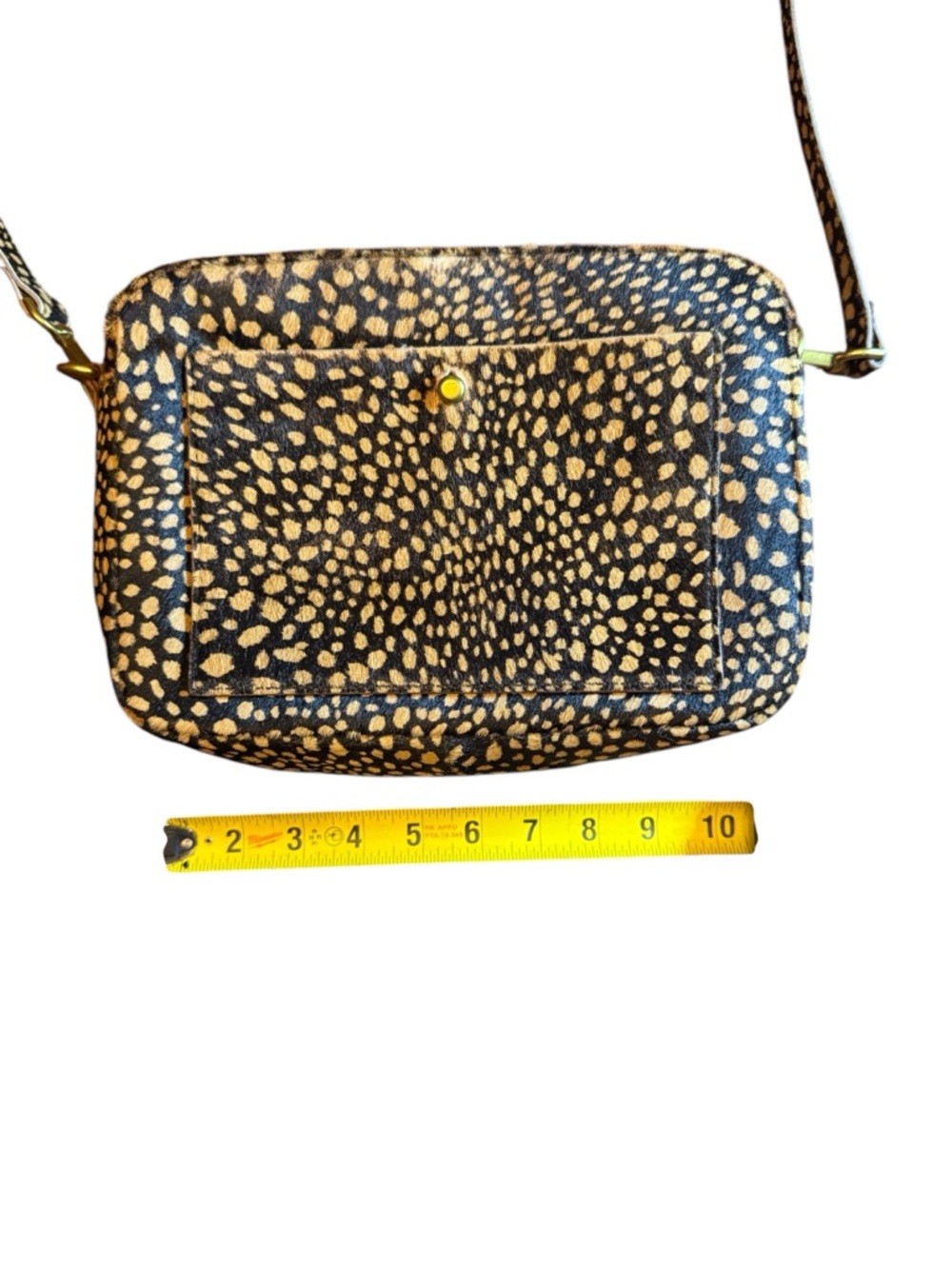 Madewell The Transport Camera Crossbody Bag in Leopard Print Calf Hair - Picture 12 of 13